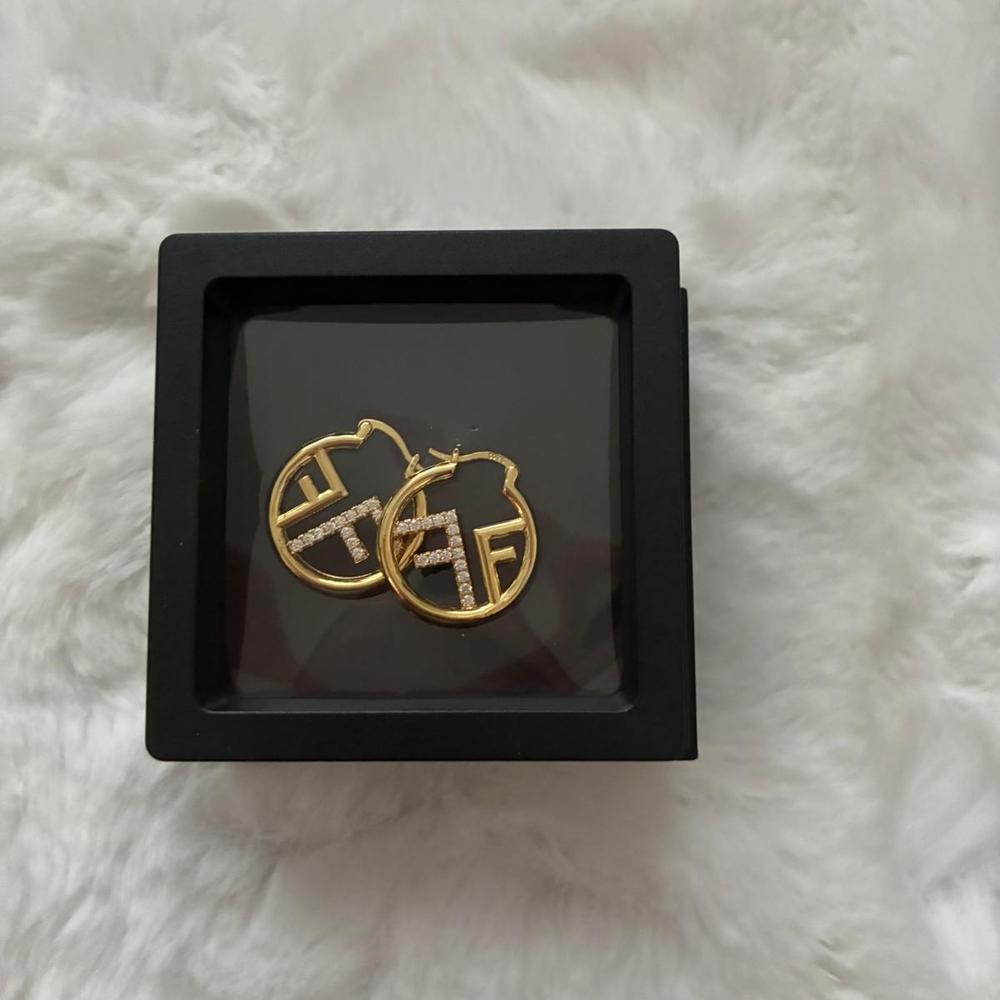 Gold and Silver Hoop Earrings